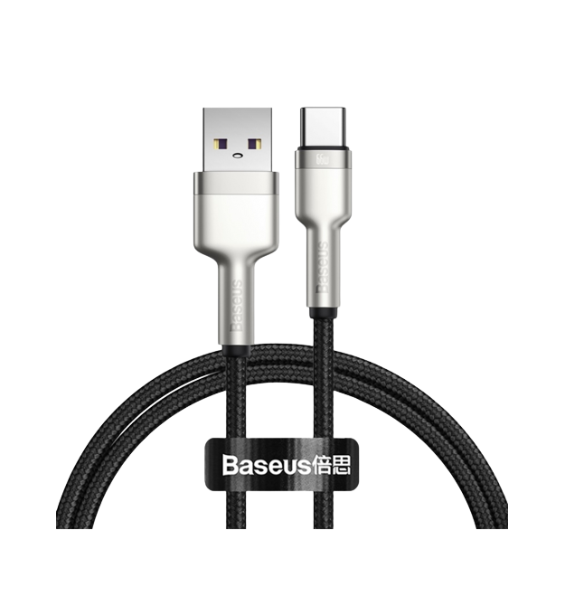 Кабель Baseus Cafule USB 2.0 to Type-C 66W 1M Чорний (CAKF000101)