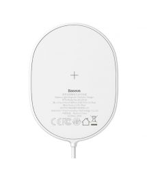 Бездротовий зарядний пристрій Baseus Light Magnetic 15W для iPhone 12 Білий (WXQJ-02)