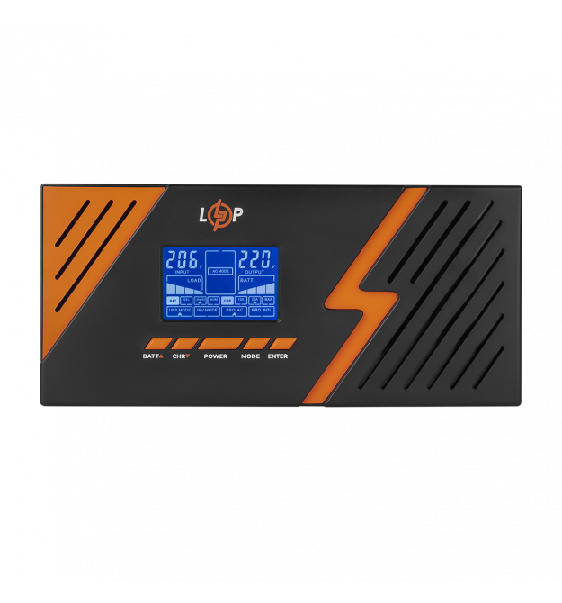 ИБП с правильной синусоидой 12V LPM-PSW-1500VA (1050Вт) Black