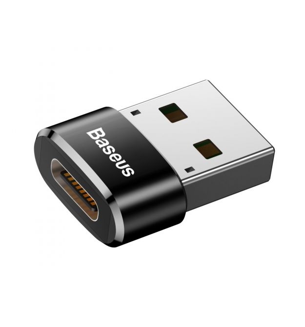 Перехідник Baseus Female Type-C to USB Чорний (CAAOTG-01)