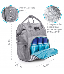 Сумка-рюкзак для мами Zupo Crafts + компактний пеленальний матрацик