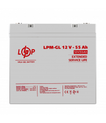 Аккумулятор гелевый LPM-GL 12V - 55 Ah