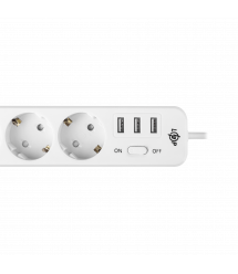 Мережевий фільтр PREMIUM LP-X3 USB 2 м White (2200 Вт)