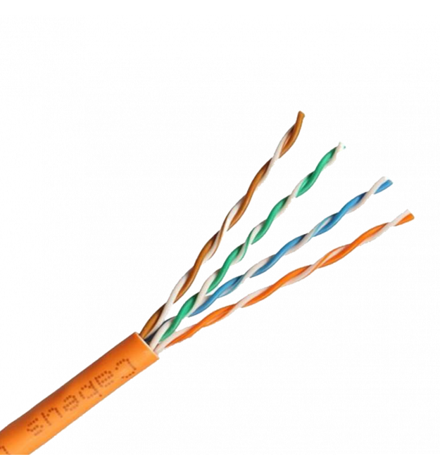 Кабель сетевой Одескабель КПВонг-HF-ВП (350) 4*2*0,51 (U/UTP-cat.5E LSOH) 305 м КПВонг-HF-