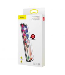 Защитное cтекло Baseus для iPhone Xs Max, iPhone 11 Pro Max, 0.2mm, Черный (SGAPIPH65-TN01)