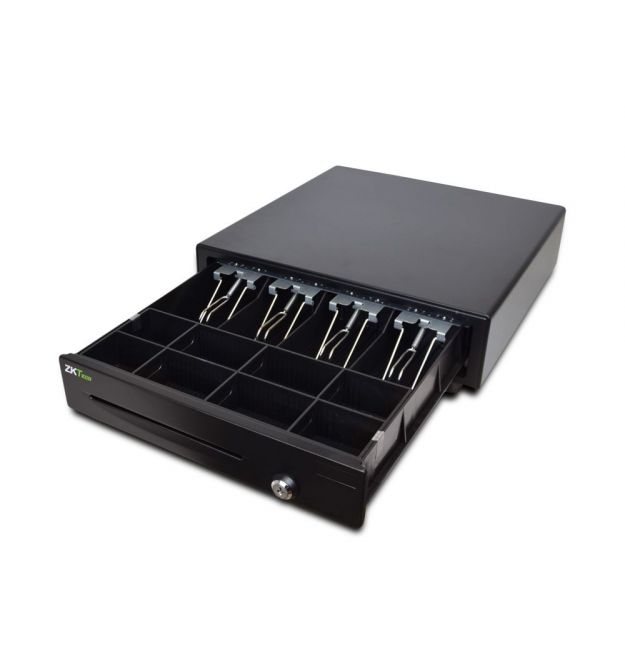 Денежный ящик ZKTeco ZKC0408, 4 отсека для купюр, 8 для монет и 1 для чеков