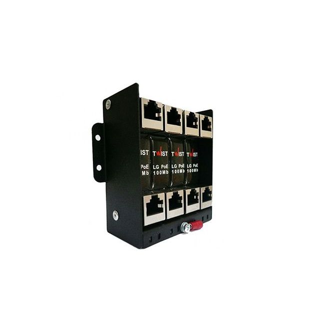 Металлический корпус для монтажа 4 наборных модулей грозозащиты TWIST LG-4-RACK