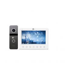 Комплект видеодомофона Neolight KAPPA HD / Solo FHD Graphite: видеодомофон 7" со встроенным БУЗ и 2 Мп видеопанель
