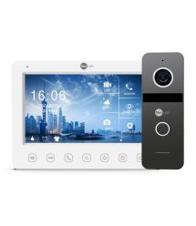 Комплект видеодомофона Neolight NeoKIT FHD Pro Graphite: видеодомофон 7" с детектором движения и 2 Мп видеопанель