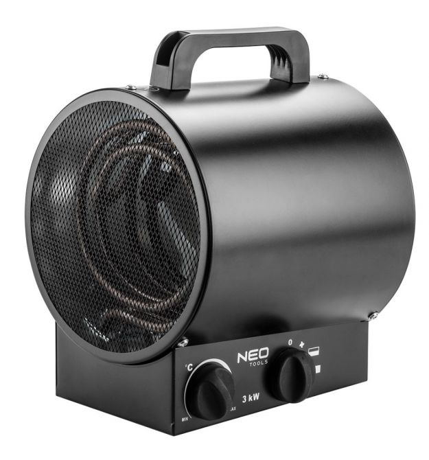 Тепловая пушка промышленная Neo Tools 90-066, 3 кВт с нагревающим элементом из нержавеющей стали