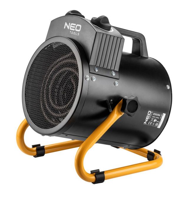 Тепловая пушка регулируемая Neo Tools 90-067, 2 кВт с нагревающим элементом из нержавеющей стали
