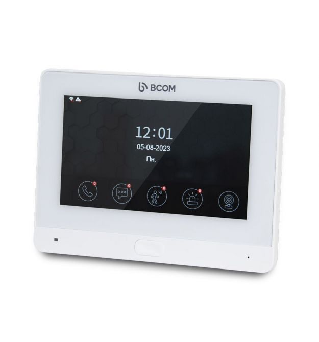 Wi-Fi відеодомофон 7" BCOM BD-760FHD/T White з підтримкою Tuya Smart