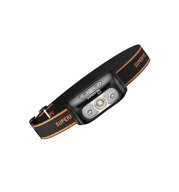 Перезаряжаемый налобный фонарь SUPERFIRE HL05-E с датчиком движения и мощностью 2 Вт