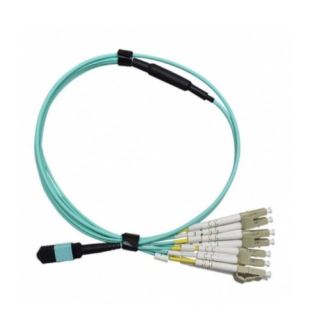 Харнес 8 волокон MPO(M)-UPC-LCD-UPC MM (G50-OM3) Type-B, 1м