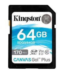 Модуль флэш-памяти Kingston 64GB SDXC Canvas Go Plus 170R C10 UHS-I U3 V30