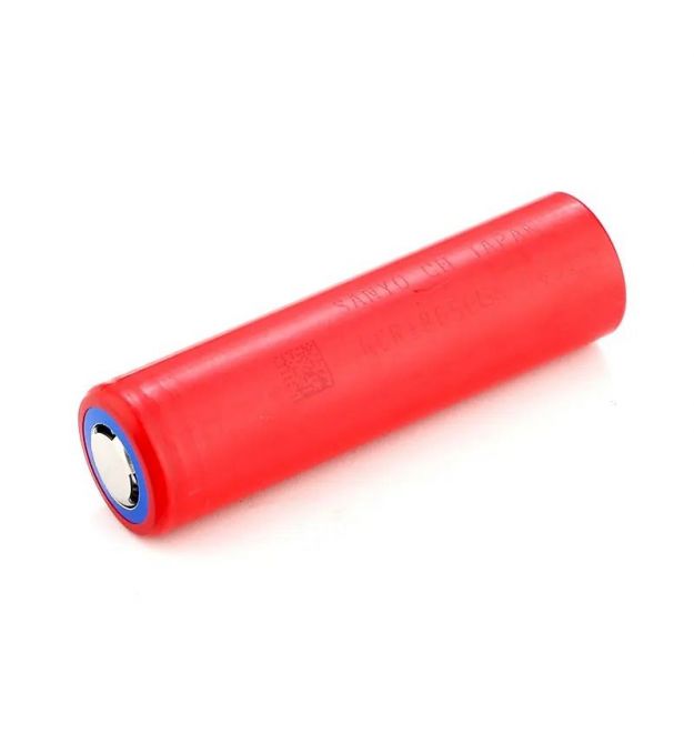 Аккумулятор 18650 Li-Ion Sanyo UR18650GA, 3500mAh, 10A, 4.2 - 3.6 - 2.5V, цена за шт, Red