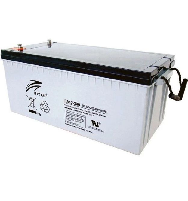 Аккумуляторная батарея AGM RITAR RA12-200, Gray Case, 12V 200.0Ah ( 522 x 240 x 224 ) Q1