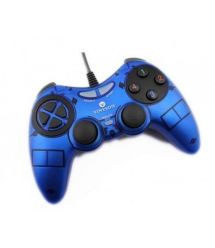 Геймпад проводной для ПК U-900 USB 2.0 DualShock (Blue) 