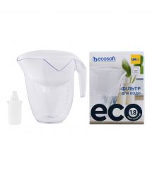 Ecosoft Фильтр-кувшин ECO 3л (1.8л очищенной воды), белый