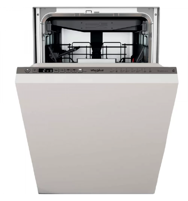 Whirlpool Посудомоечная машина встраиваемая, 10компл., A+++, 45см, дисплей, инвертор, 3я корзина, белый