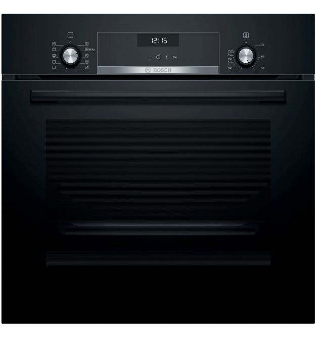 Bosch Духовой шкаф электрический, 66л, A, дисплей, конвекция, телескопические направляющие, черный