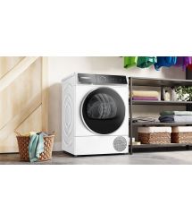 Bosch Сушильная машина тепловой насос, 9кг, A+++, 61см, дисплей, белый