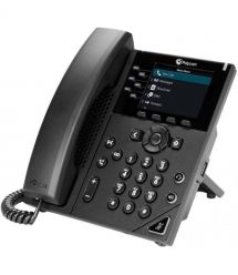 Poly SIP-телефон OBi VVX 350, 6 линий, PoE, черный