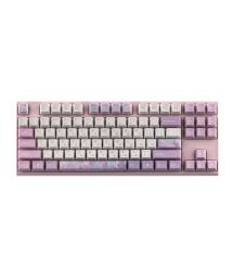 Varmilo Клавиатура механическая VEM87 Dreams On Board 87Key, EC V2 Jasmine, USB-A, EN/UKR, White Led, Розовый