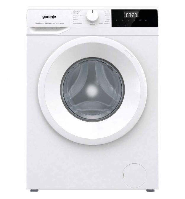 Пральна машина фронтальна Gorenje, 6кг, 1000, C, 43.5см, дисплей, пар, інвертор, білий