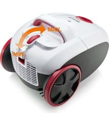 Gorenje Пылесос мешковый, 850Вт, конт пыль -3л, HEPA, телескопич трубка, белый