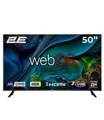 2E Телевизор 50" LED 4K 60Hz Smart WebOS Black