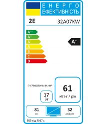 2E Телевізор 32" LED FHD 60Hz Smart WebOS Black