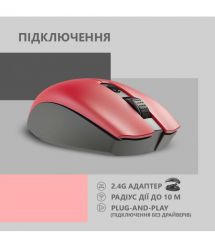 2E Мышь MF2030 Rechargeable WL Red