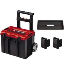 Einhell Ящик модульный для инструмента E-Case L, на колесиках, телескопическая ручка, 40.6х44.4х35.5см, пластик