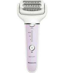 Panasonic Эпилятор пинцетный, аккумуляторный, пинцет.-60, влаж.+сух., чехол, насадок-2, фиолетовый-белый