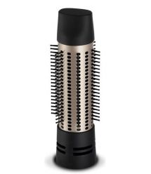 Remington Фен-щетка Blow Dry & Style Caring, 1000Вт, режимов-2, иониз-я, хол. обдув, чехол, керамика, черно-золотой