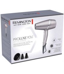 Remington Фен ProLuxe You Adaptive, 2400Вт, режимов-3, дифузор, иониз-я, хол. обдув, турбо режим, серый