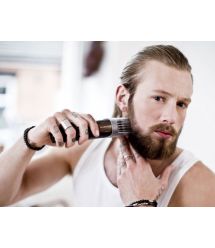 Тример Remington Beard Kit для бороди та вусів, акум., насадок-2, ножиці, щітка в компл., титан.напил., коричневий