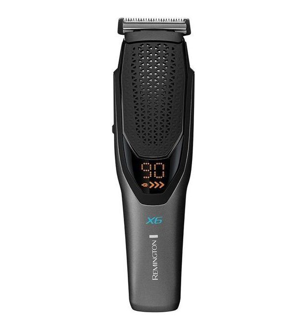 Remington Машинка для стрижки Power X Series X6, сеть+акум., насадок-4, сталь, чорно-серый