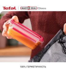 Tefal Набор контейнеров Master Seal, 3 шт., стекло, прозрачный