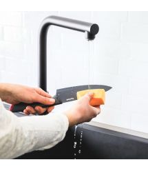 Tefal Набор ножей Fresh Kitchen, деревянная колода, 5шт, нержавеющая сталь, пластик, дерево, черный