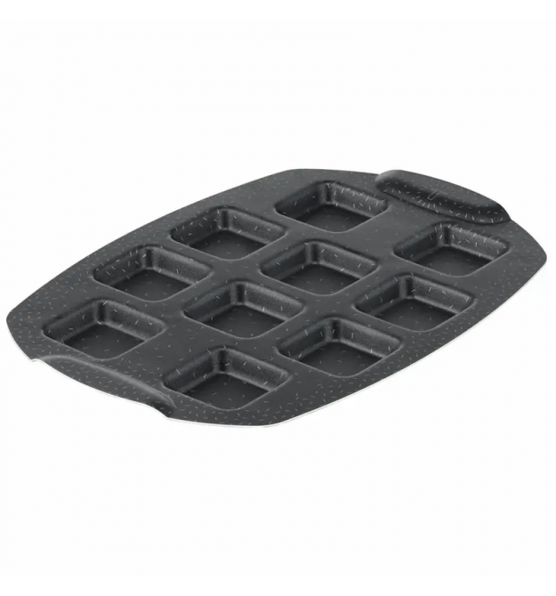 Tefal Противень PerfectBake, 10 форм, квадратный, 21х29см, алюминий, коричневый