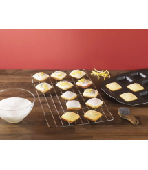 Tefal Противень PerfectBake, 10 форм, квадратный, 21х29см, алюминий, коричневый