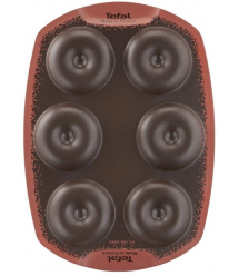 Tefal Противень PerfectBake, 6 форм, фигурная, 21х29см, алюминий, коричневый