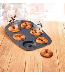 Tefal Противень PerfectBake, 6 форм, фигурная, 21х29см, алюминий, коричневый