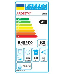 ARDESTO Сушильна машина тепловий насос Bianco Vero, 8кг, A++, 63.6см, дисплей, білий