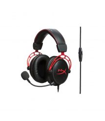 HyperX Гарнитура игровая Cloud Alpha, mini-jack/dual 3.5мм, 1.3м/2м черно-красный