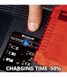Einhell Набор аккумулятора и зарядного устройства Boostcharger PXC, 1х18В, 4-6А•час 6A, 1х18В,1х4-6А•час, ЗУ 6А, 1.88кг