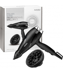 BaByliss Фен, 2200Вт, режимов-2, дифузор, иониз-я, хол. обдув, черный