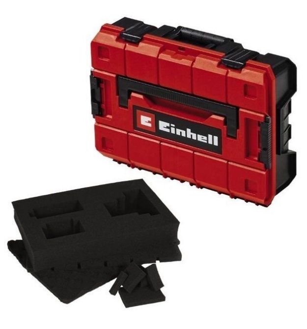 Einhell Кейс для инструмента E-Case S-F, 13.1х44.4х33см, поролоновый вкладыш Grid Foam Set, пластик
